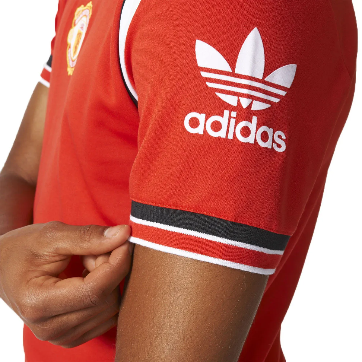 Adidas Manchester United FC Away Jersey Men's T-Shirt Red/White/Black