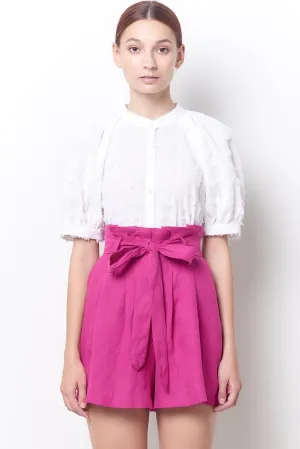 ALEXA High Waisted Shorts - Linen