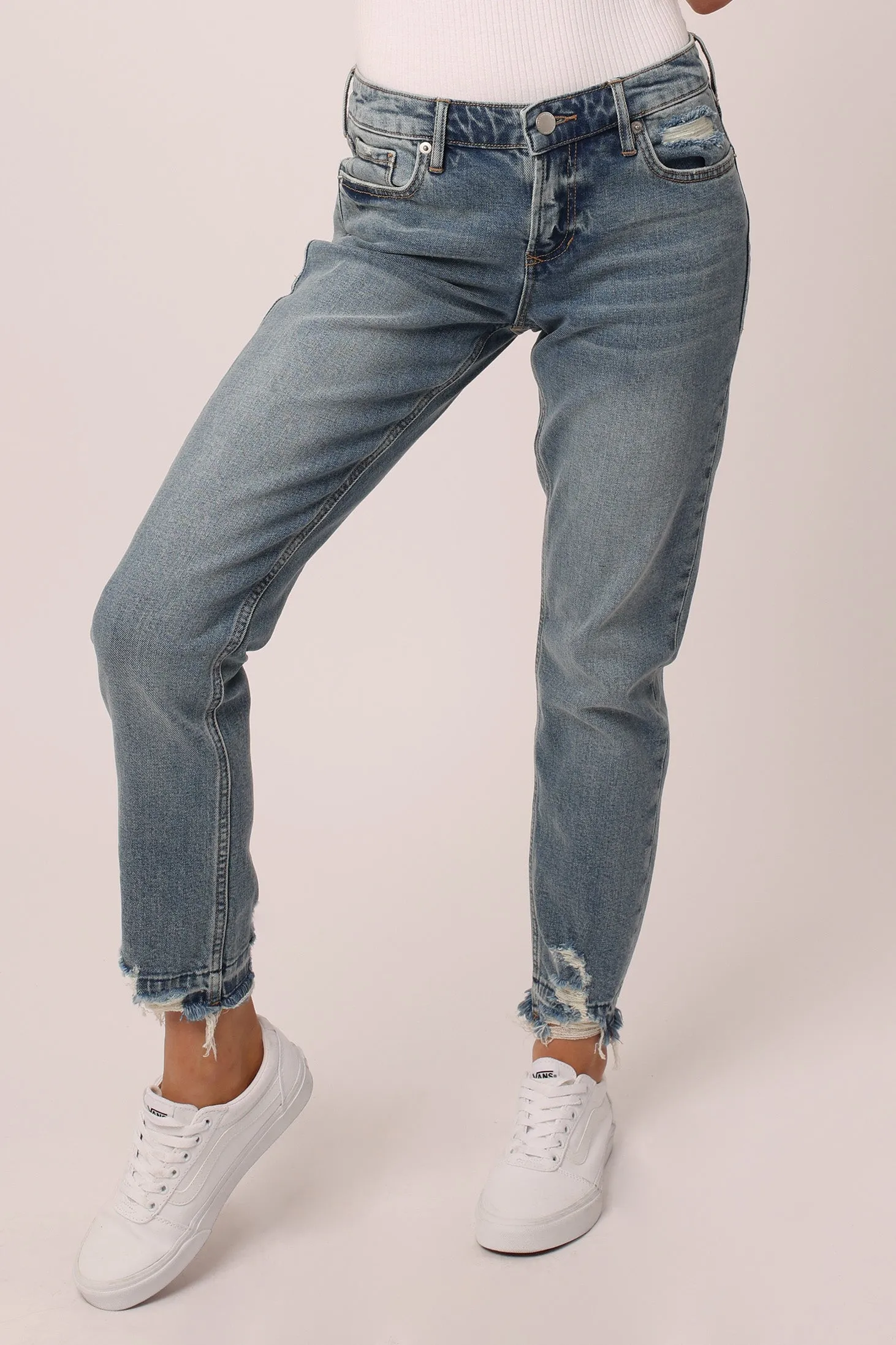 BLAIRE HIGH RISE ANKLE SLIM STRAIGHT JEANS DACOSTA