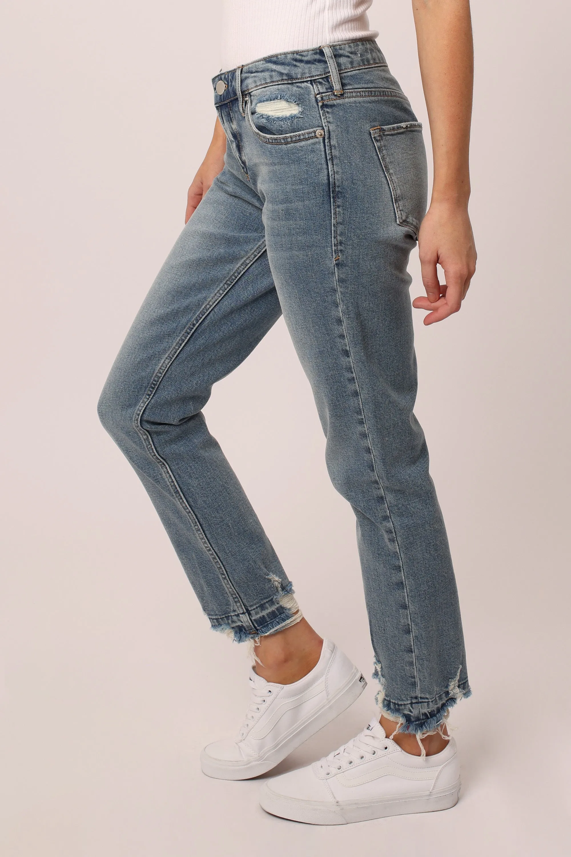 BLAIRE HIGH RISE ANKLE SLIM STRAIGHT JEANS DACOSTA