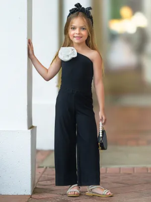 Bloom With Elegance One Shoulder Top and Palazzo Pants Set