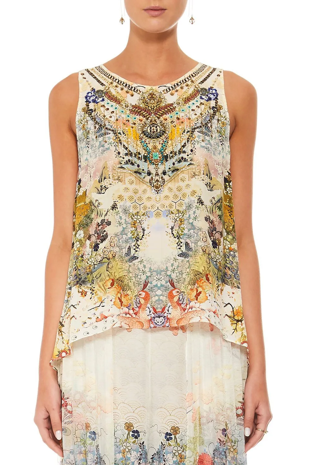 BUTTON BACK TOP LADY LABYRINTH