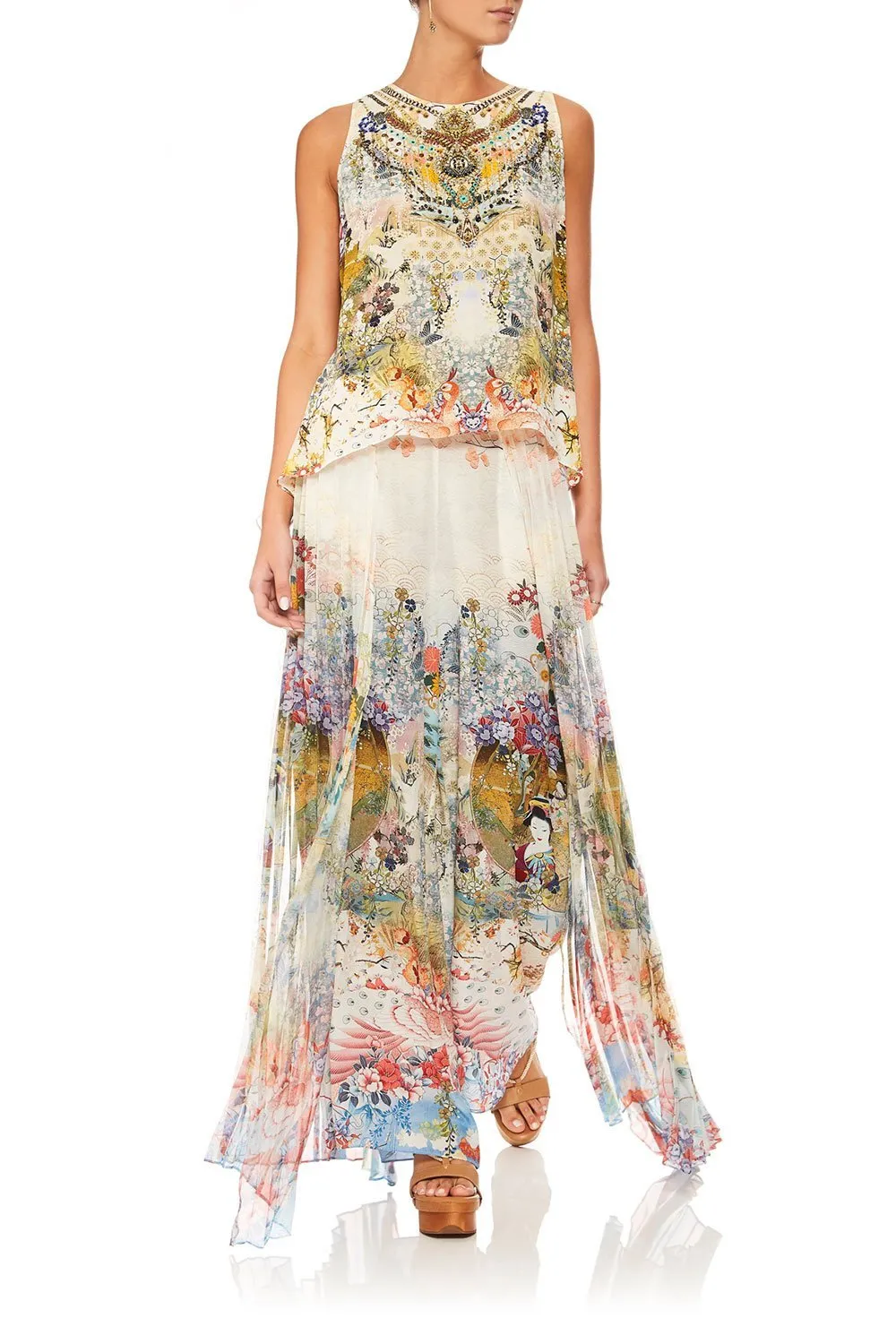 BUTTON BACK TOP LADY LABYRINTH