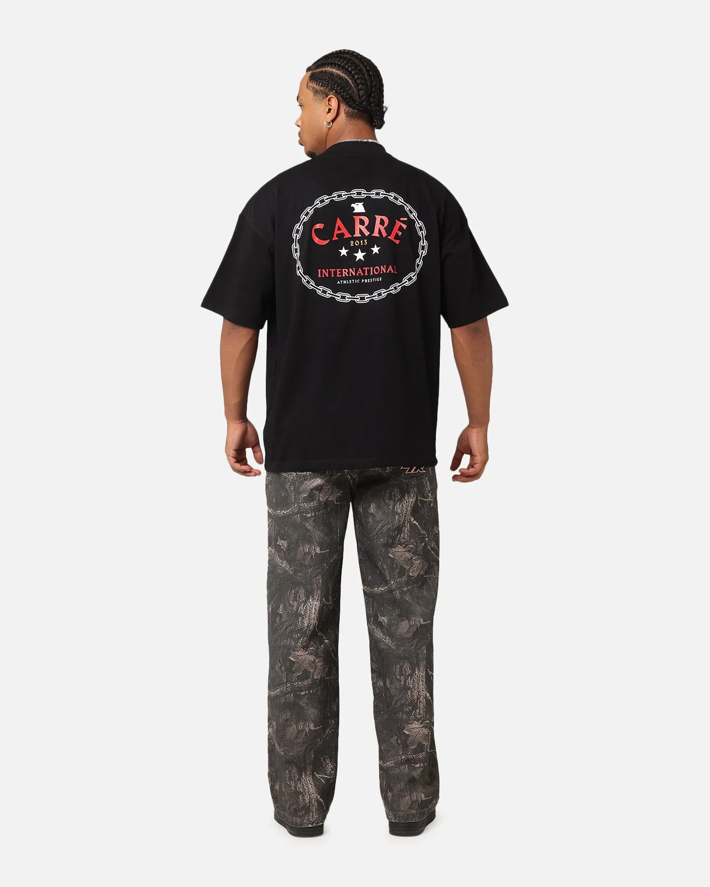 Carre Athletic Prestige Mock Neck T-Shirt Black