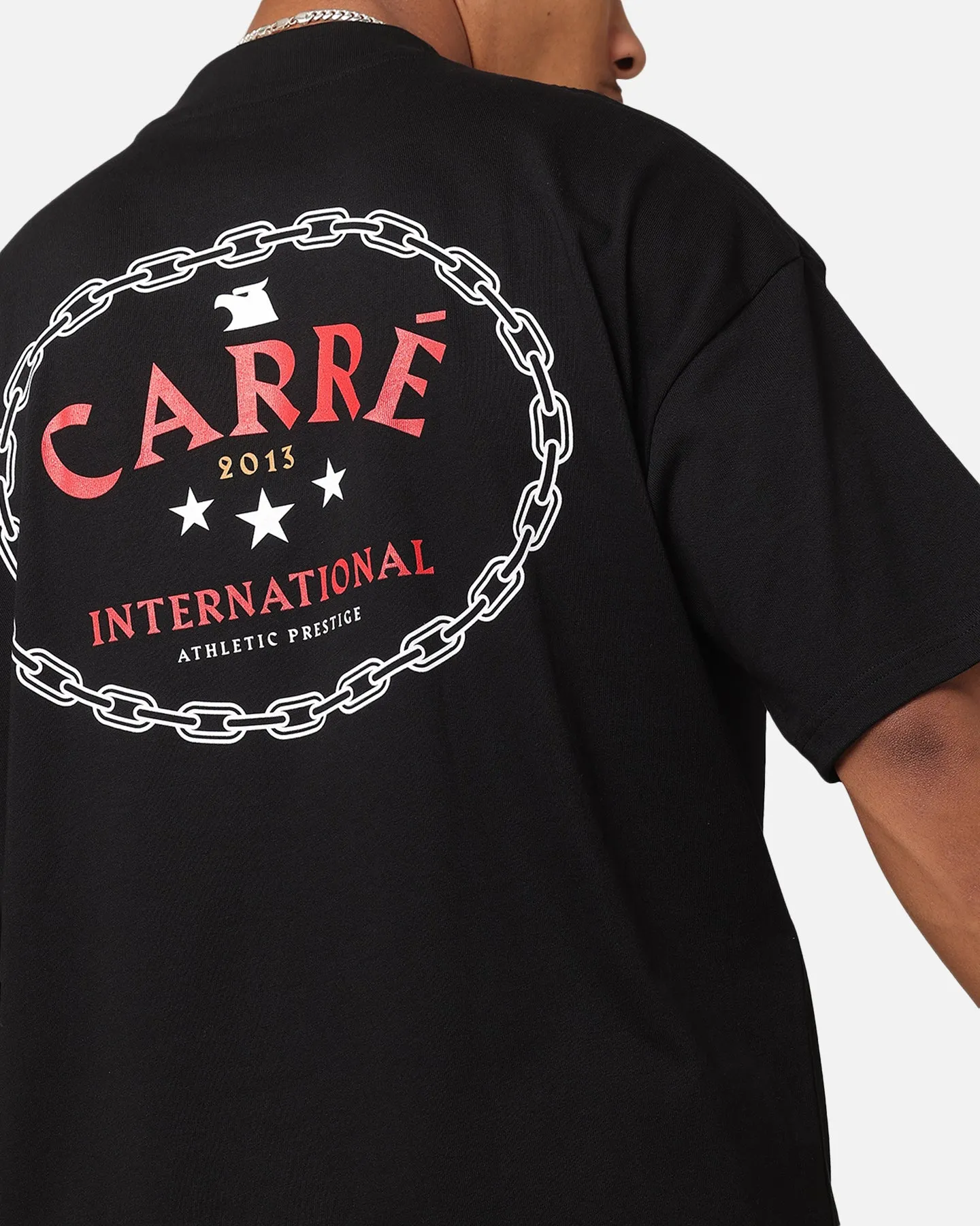 Carre Athletic Prestige Mock Neck T-Shirt Black