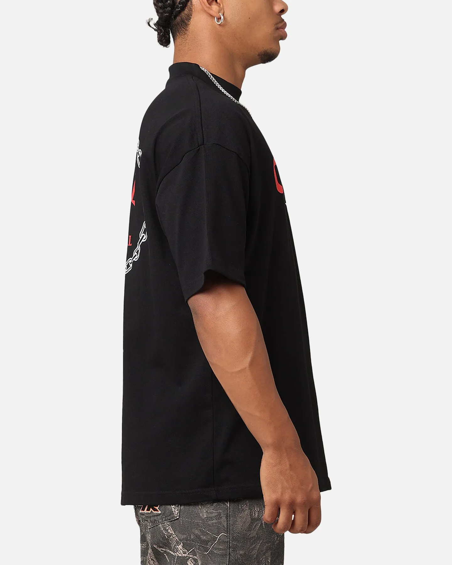 Carre Athletic Prestige Mock Neck T-Shirt Black
