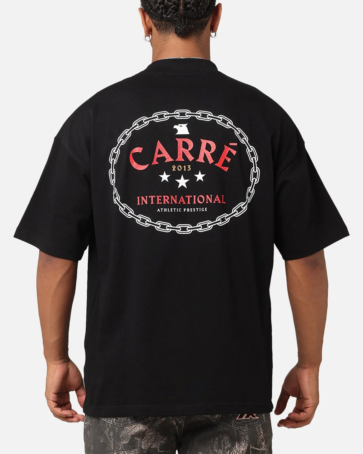 Carre Athletic Prestige Mock Neck T-Shirt Black