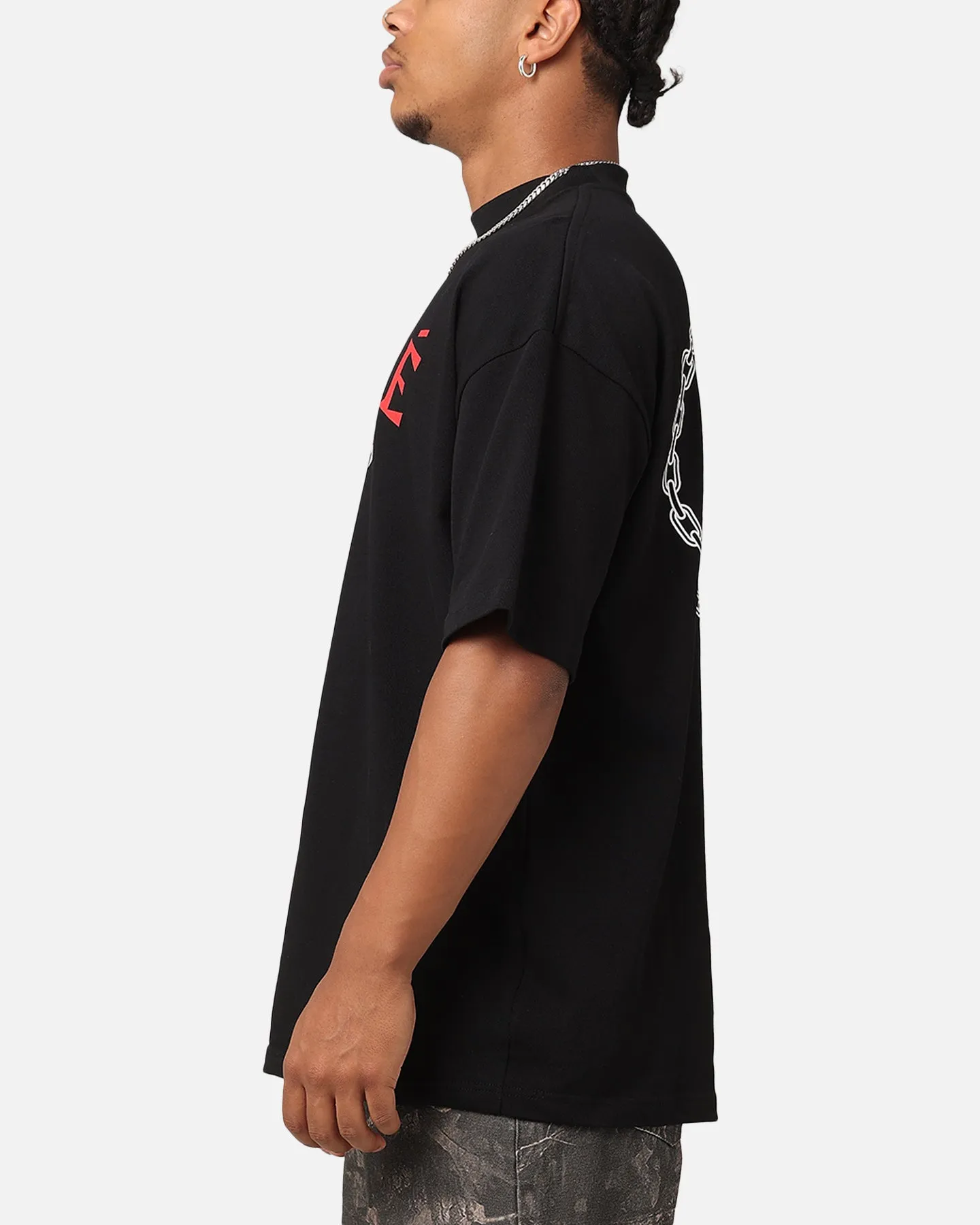 Carre Athletic Prestige Mock Neck T-Shirt Black
