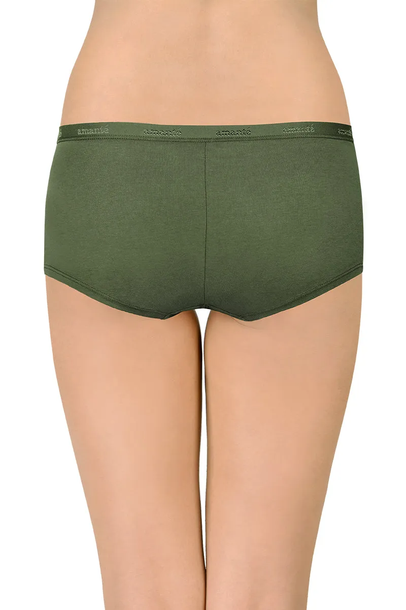 Cotton Boyshort Brief Solid Pack of 3 (Combo 3)