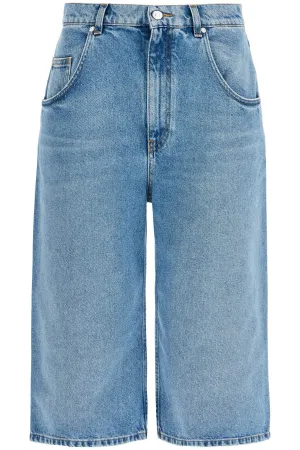 Cropped Distressed Denim Jeans