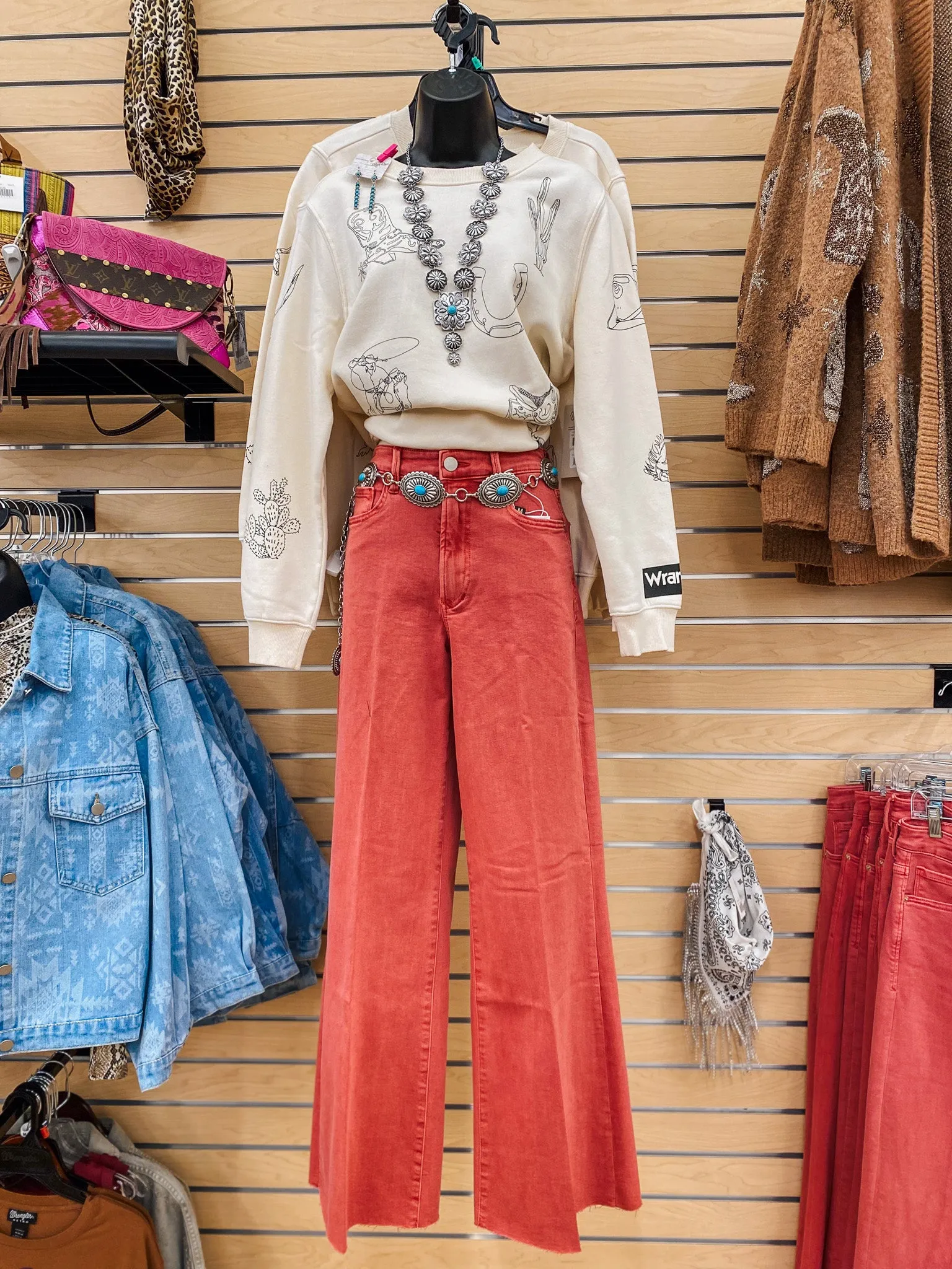 Dear John Fiona High Rise Wide Leg Viva Magenta Jeans