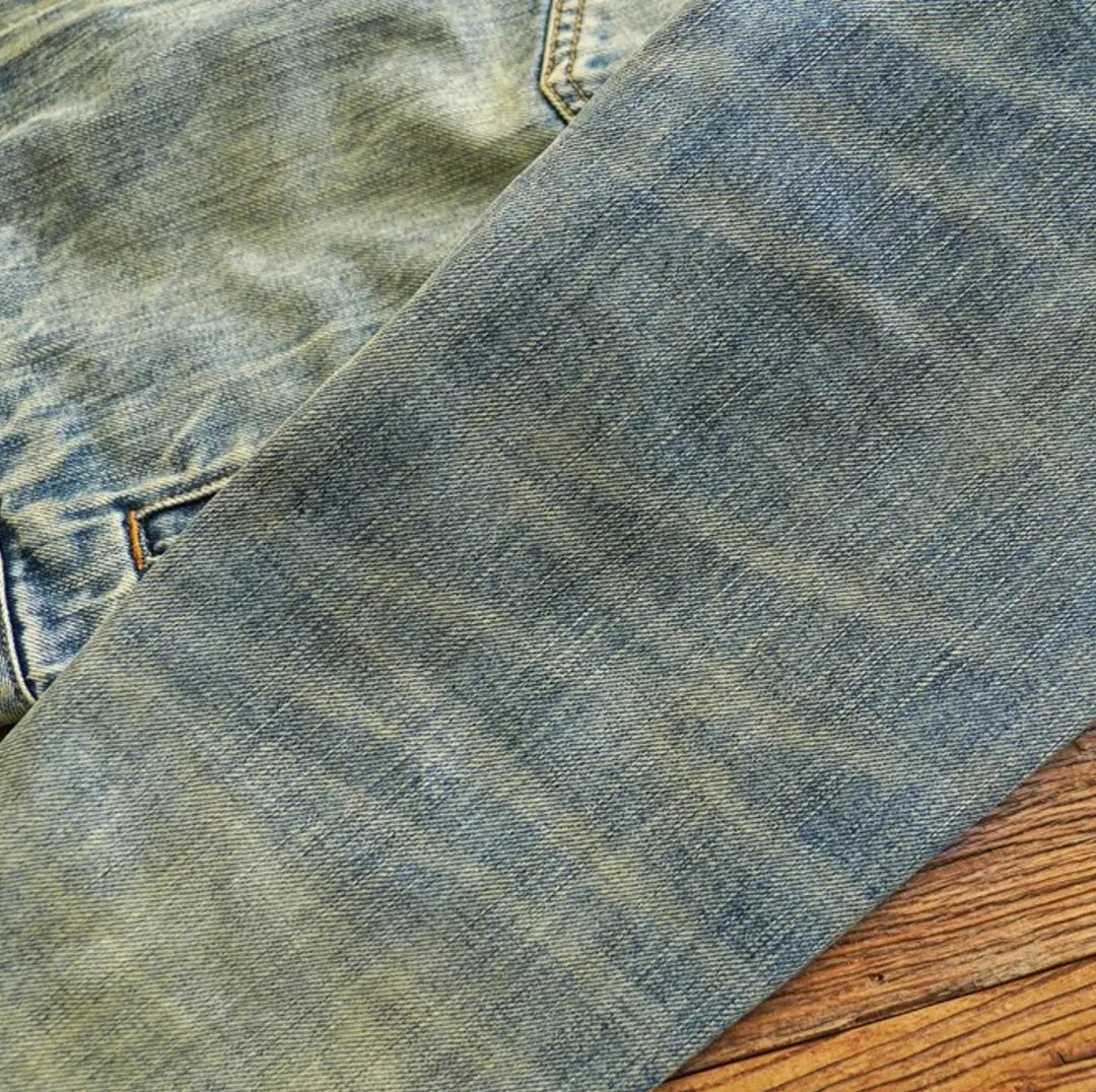Distressed Selvedge Denim Jacket