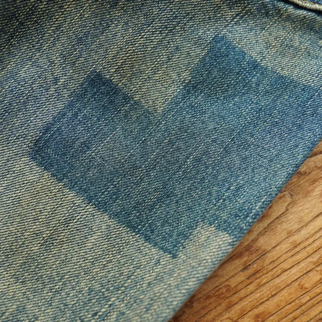 Distressed Selvedge Denim Jacket