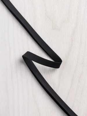 Double-Fold Cotton Poplin Bias Tape - 3/8" (10mm) wide - Black