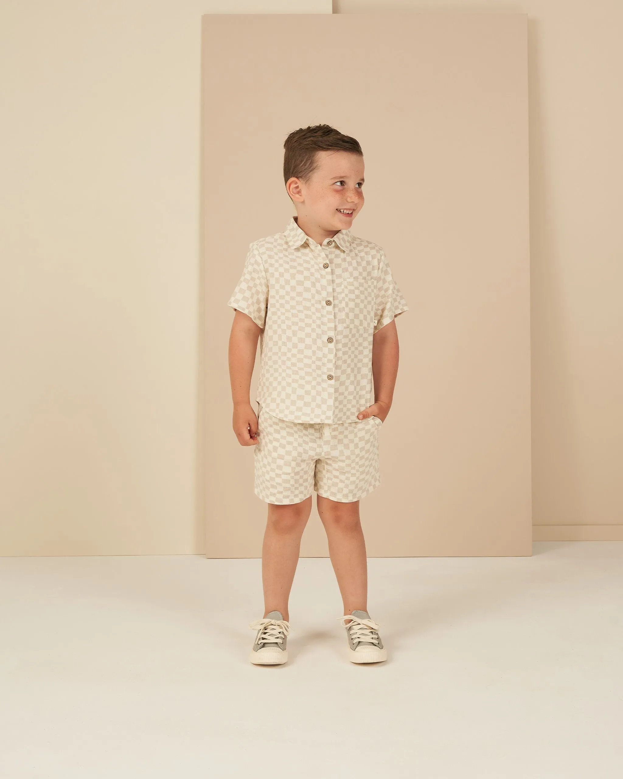 Dove Check Bermuda Shorts