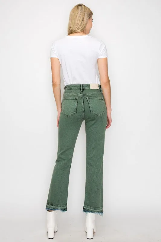 Elena Tummy Control High Rise Straight Jeans