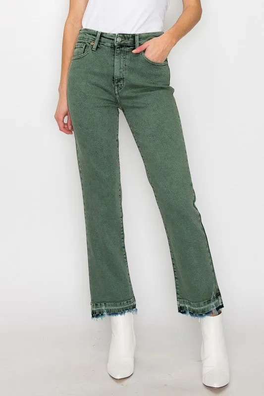 Elena Tummy Control High Rise Straight Jeans