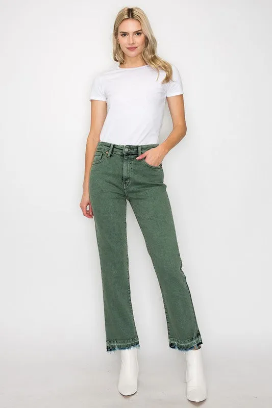 Elena Tummy Control High Rise Straight Jeans