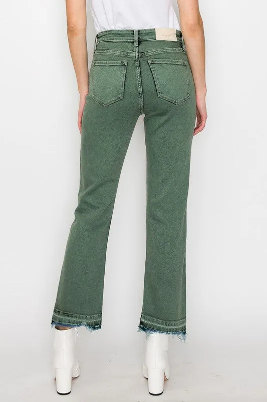 Elena Tummy Control High Rise Straight Jeans