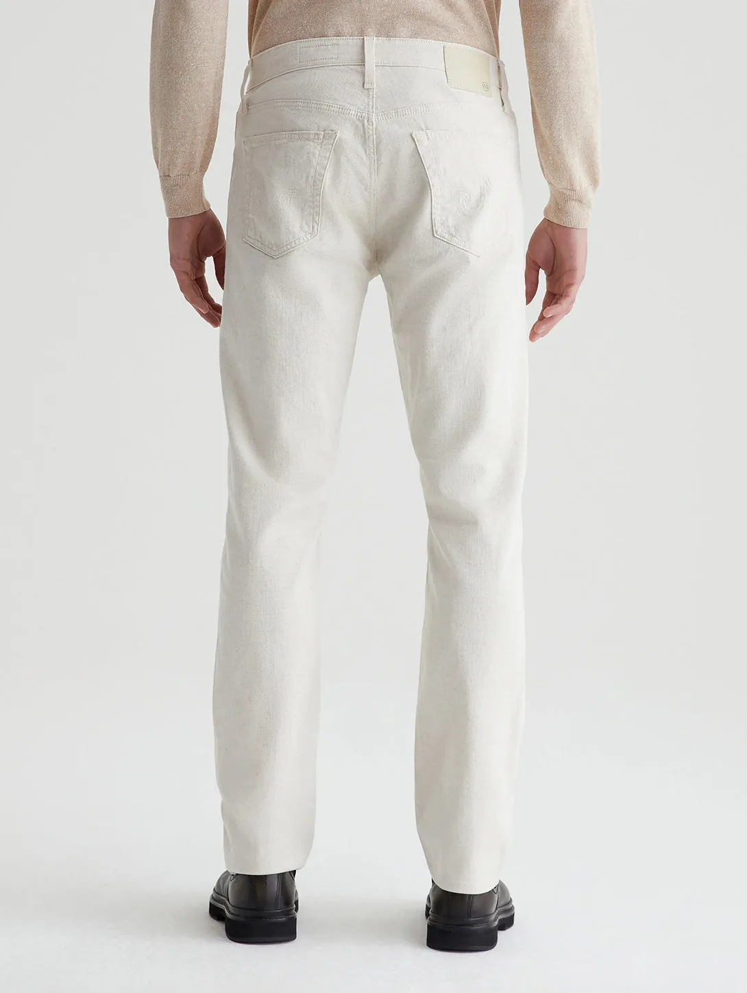Everett Slim Straight Pant - Natural