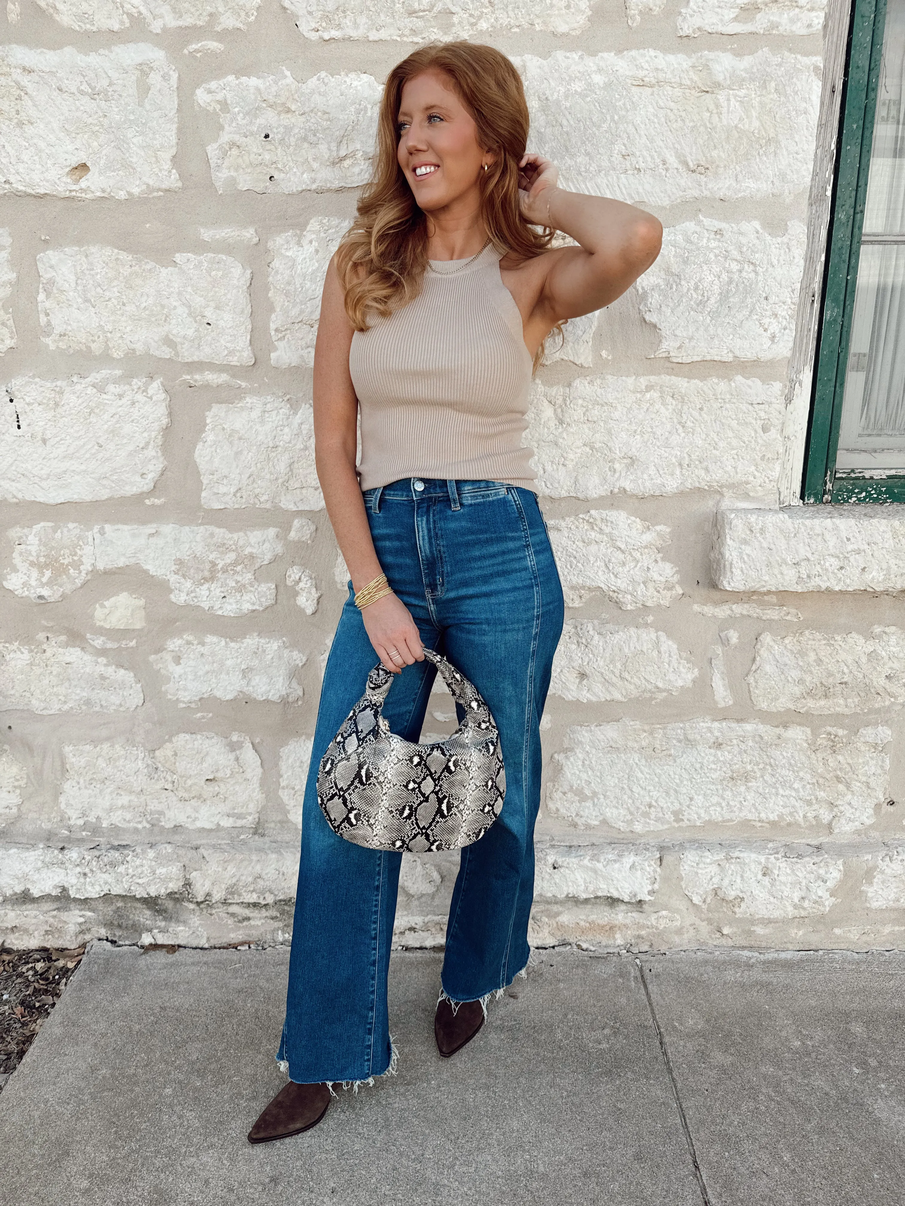 Far Out Wide Leg Jeans - Waterfall