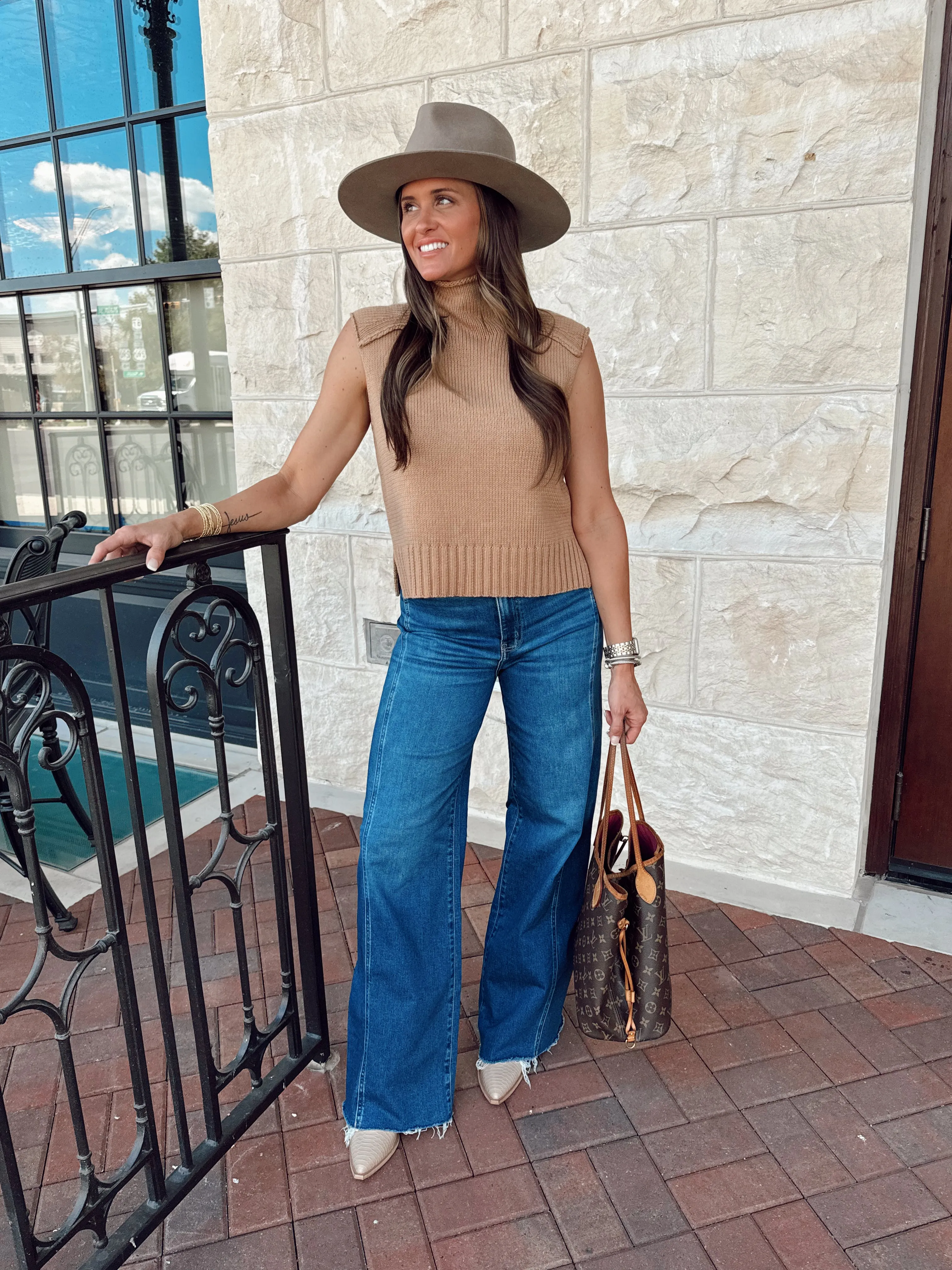 Far Out Wide Leg Jeans - Waterfall