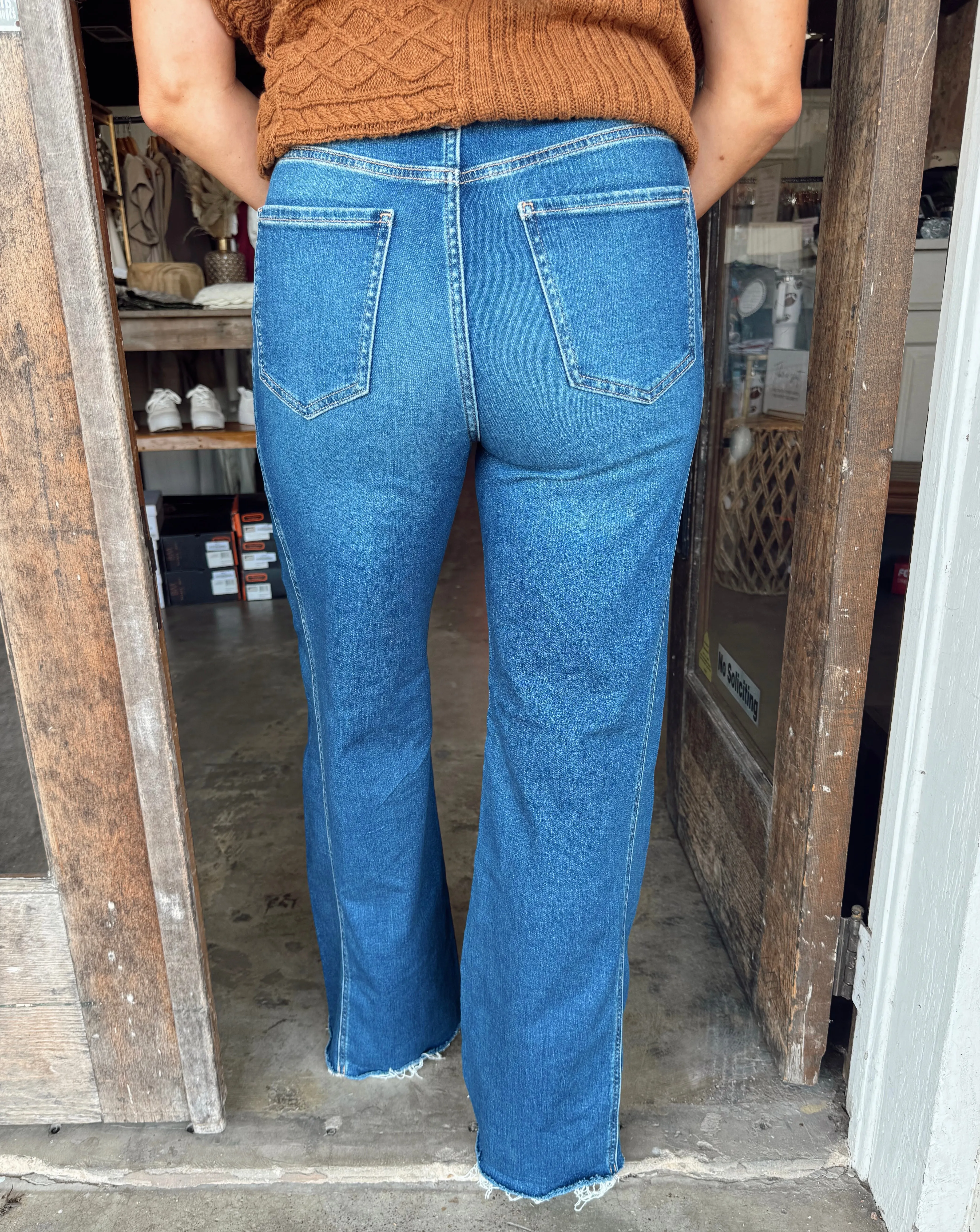 Far Out Wide Leg Jeans - Waterfall