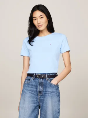 Flag Embroidery Slim Fit T-Shirt