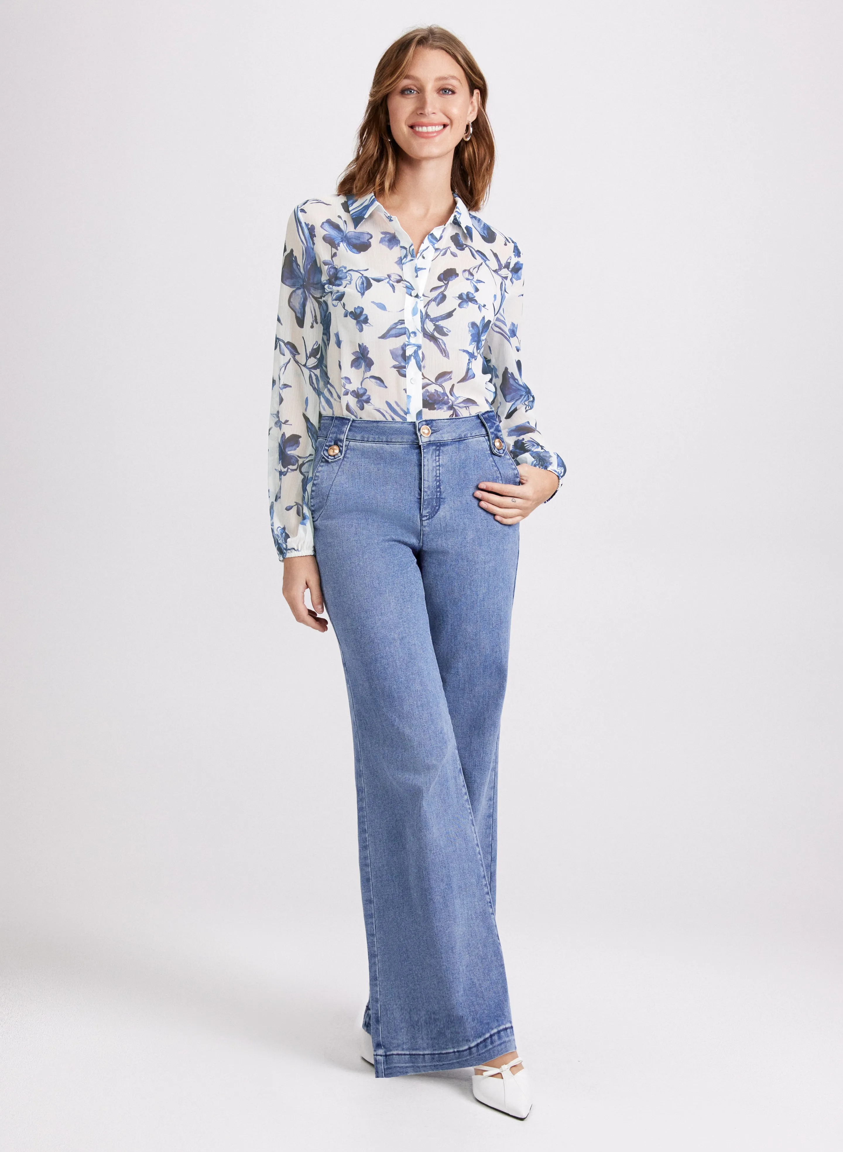 Floral Button Blouse