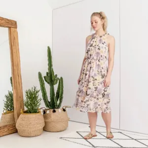 Floral Tiered Midi Dress
