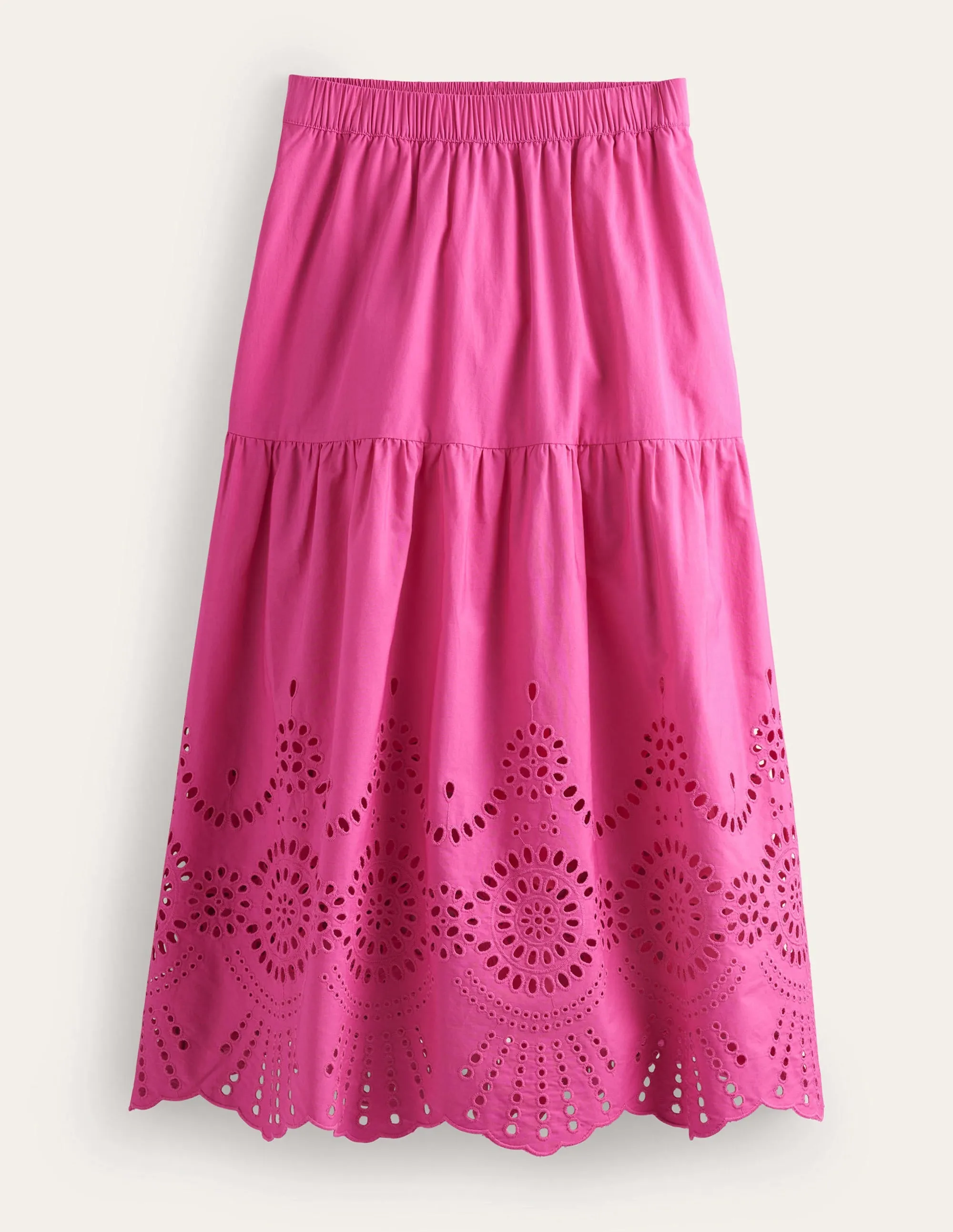 Full Broderie Skirt-Festival Pink