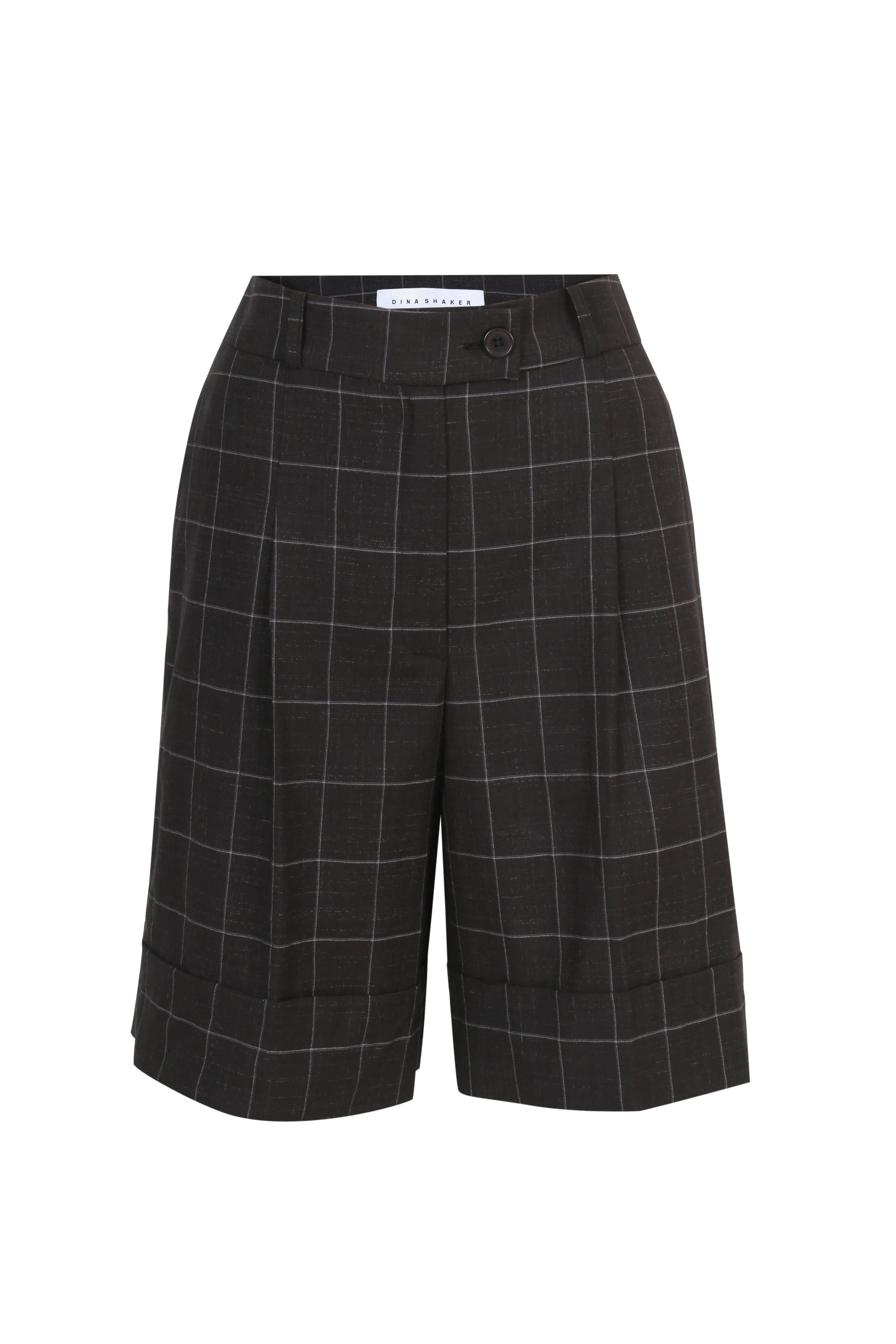 Grey Checks Bermuda Shorts