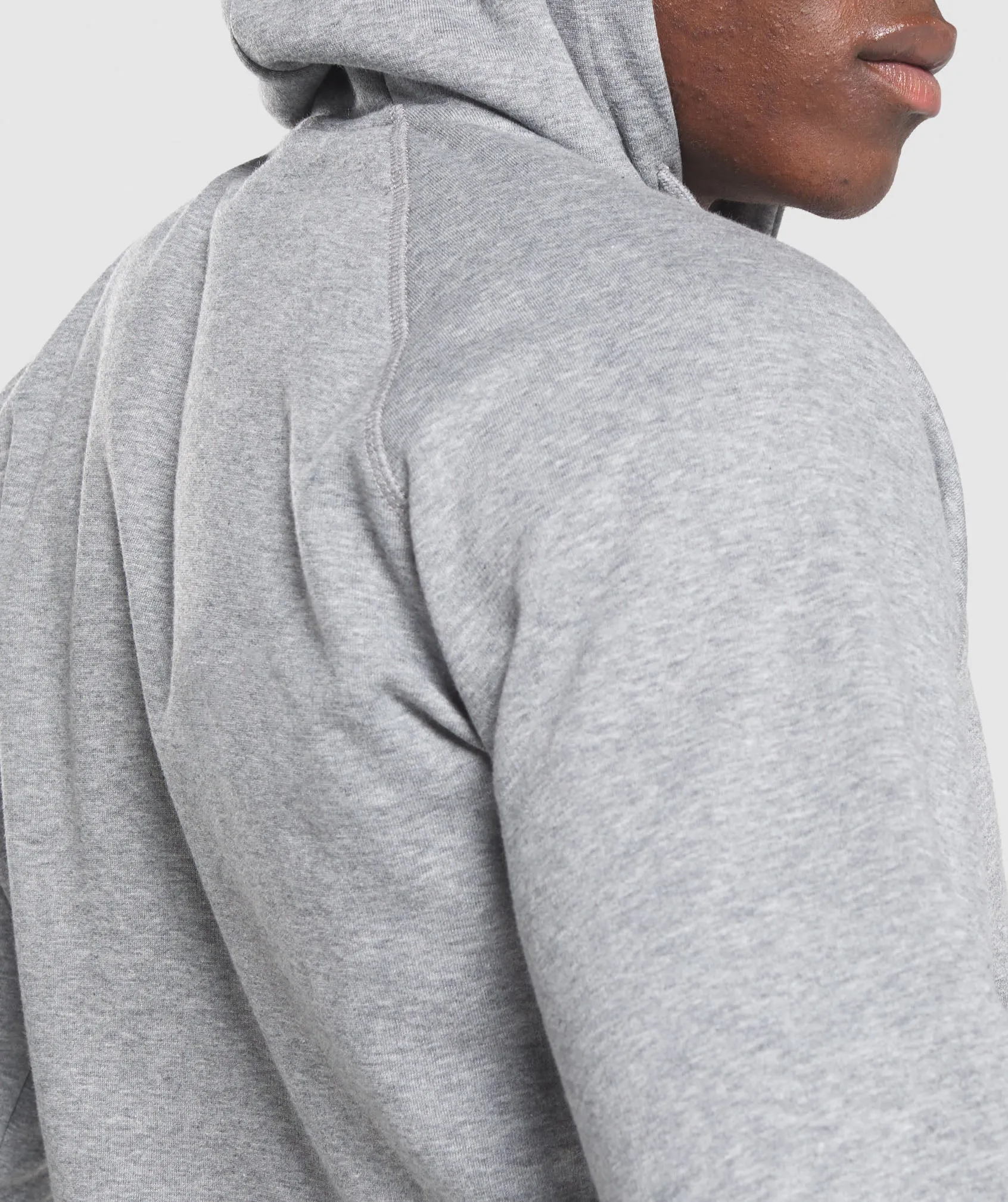 Gymshark Crest Hoodie - Charcoal Marl