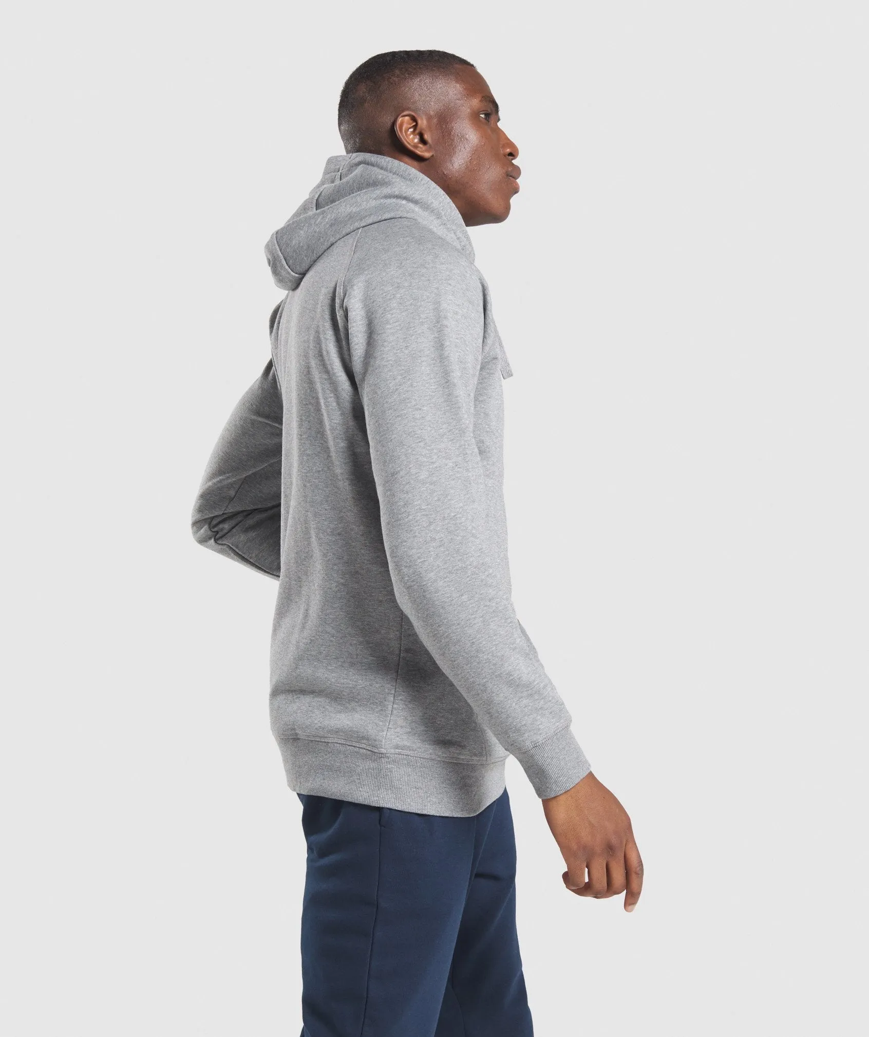 Gymshark Crest Hoodie - Charcoal Marl