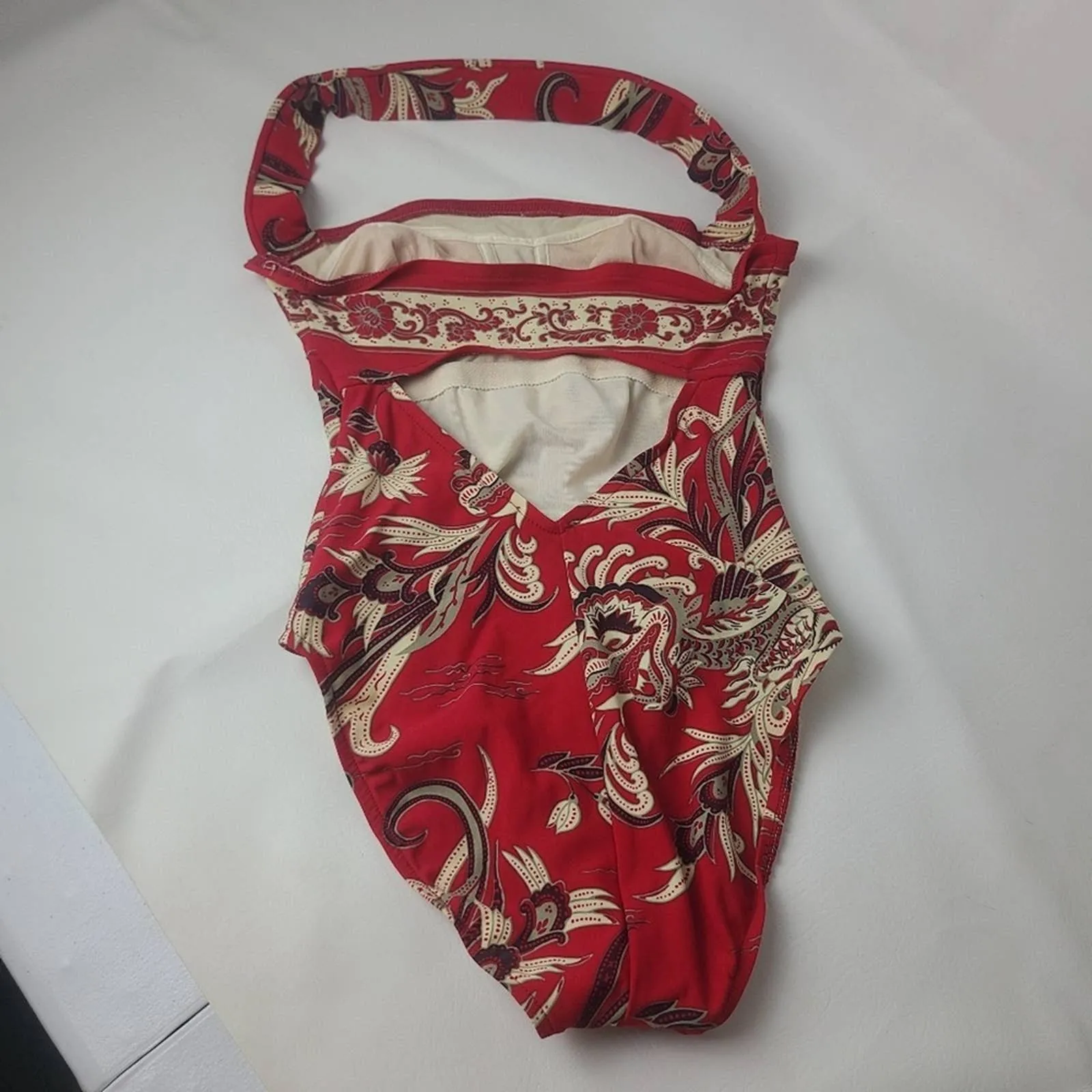 Jantzen Red One Piece Swimsuit