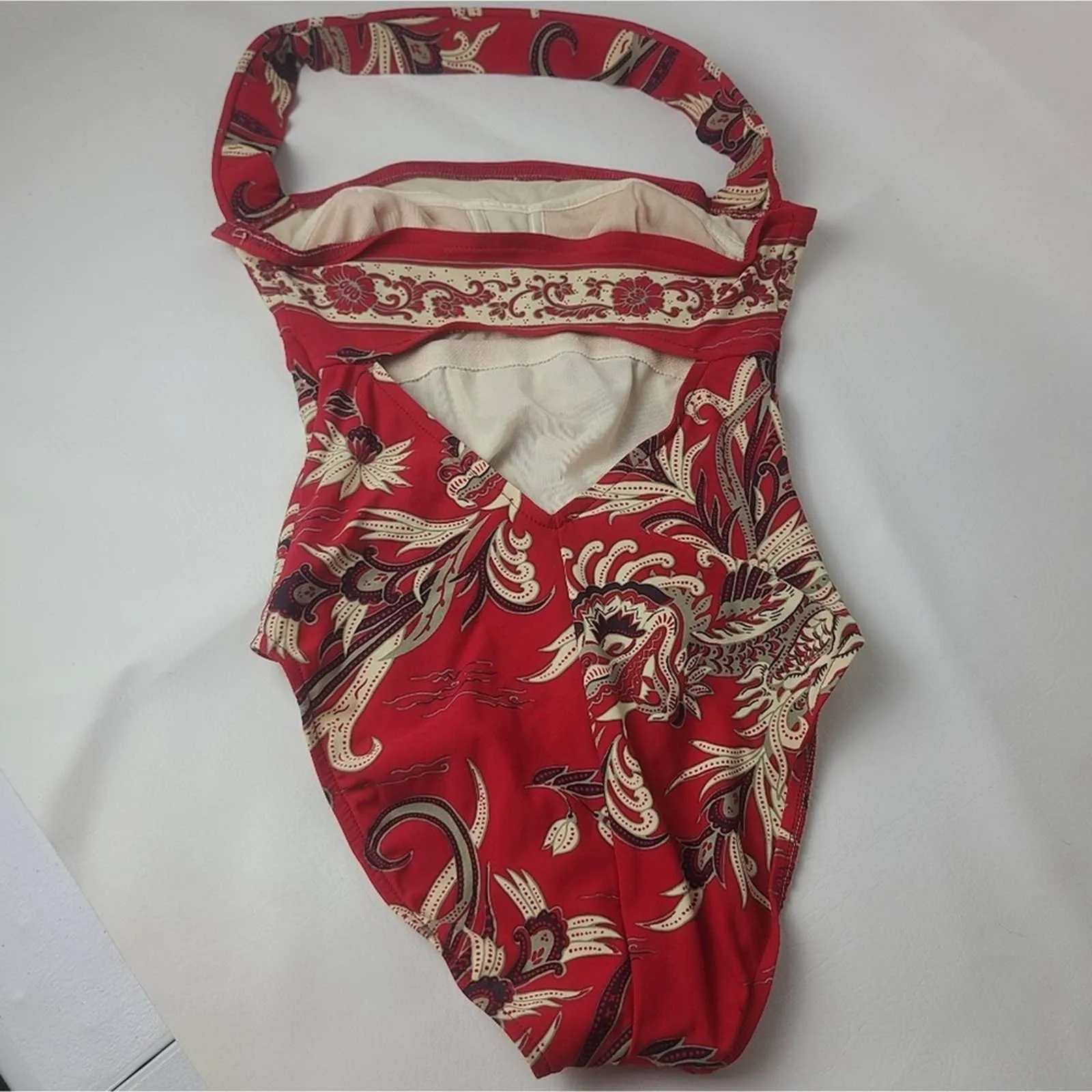Jantzen Red One Piece Swimsuit