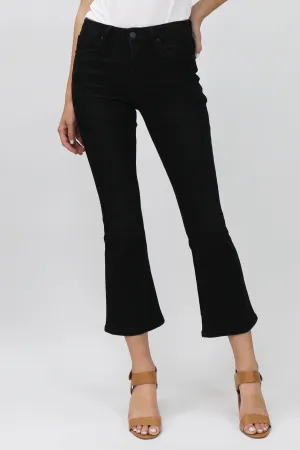 JEANNE SUPER HIGH RISE CROPPED FLARE JEANS BLACKWELL