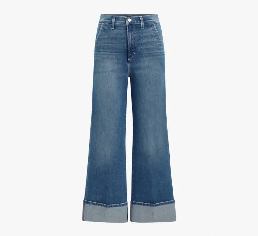 Joe's Jeans - Trixie High Rise Wide Leg Cuffed Trouser in First Bite