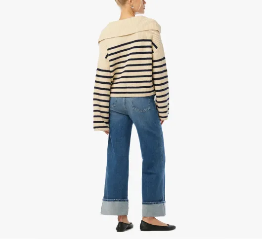 Joe's Jeans - Trixie High Rise Wide Leg Cuffed Trouser in First Bite