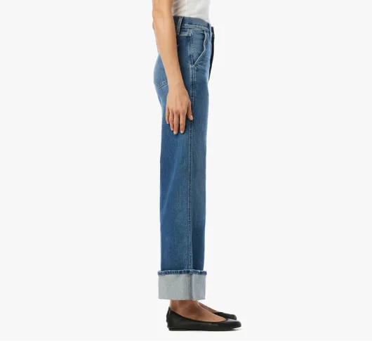 Joe's Jeans - Trixie High Rise Wide Leg Cuffed Trouser in First Bite