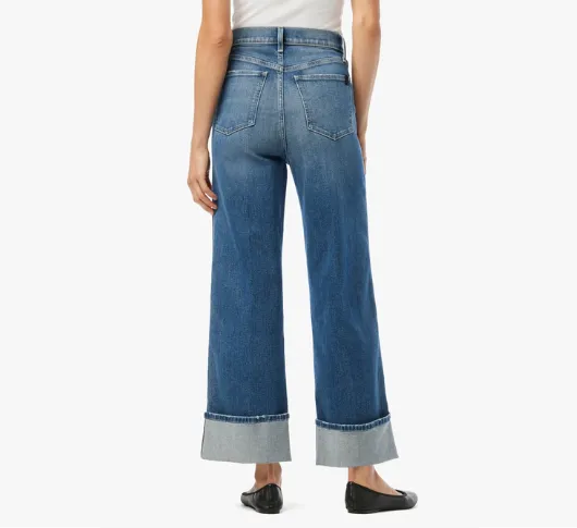 Joe's Jeans - Trixie High Rise Wide Leg Cuffed Trouser in First Bite