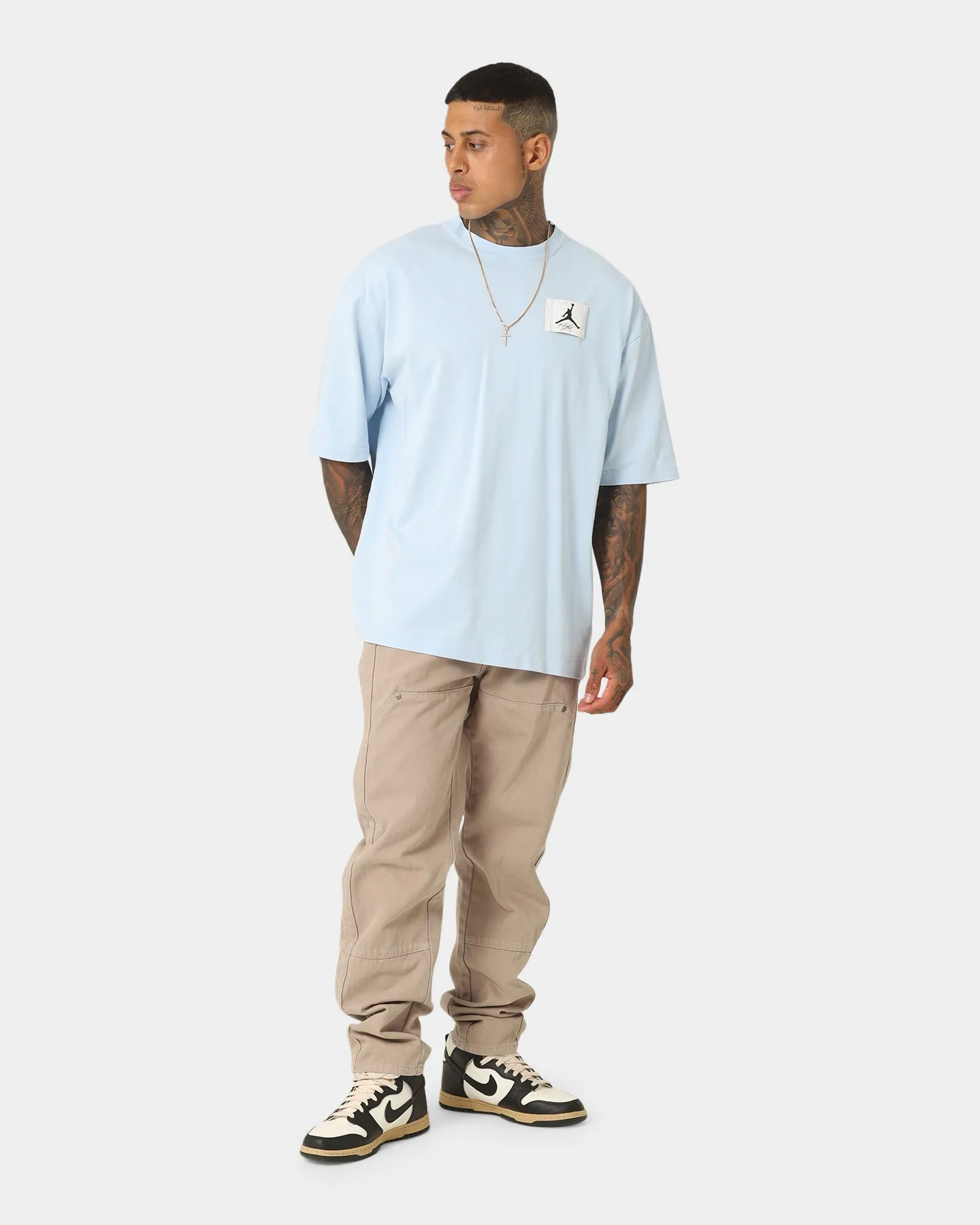 Jordan Flight Essential Oversized Washed T-Shirt Ice Blue