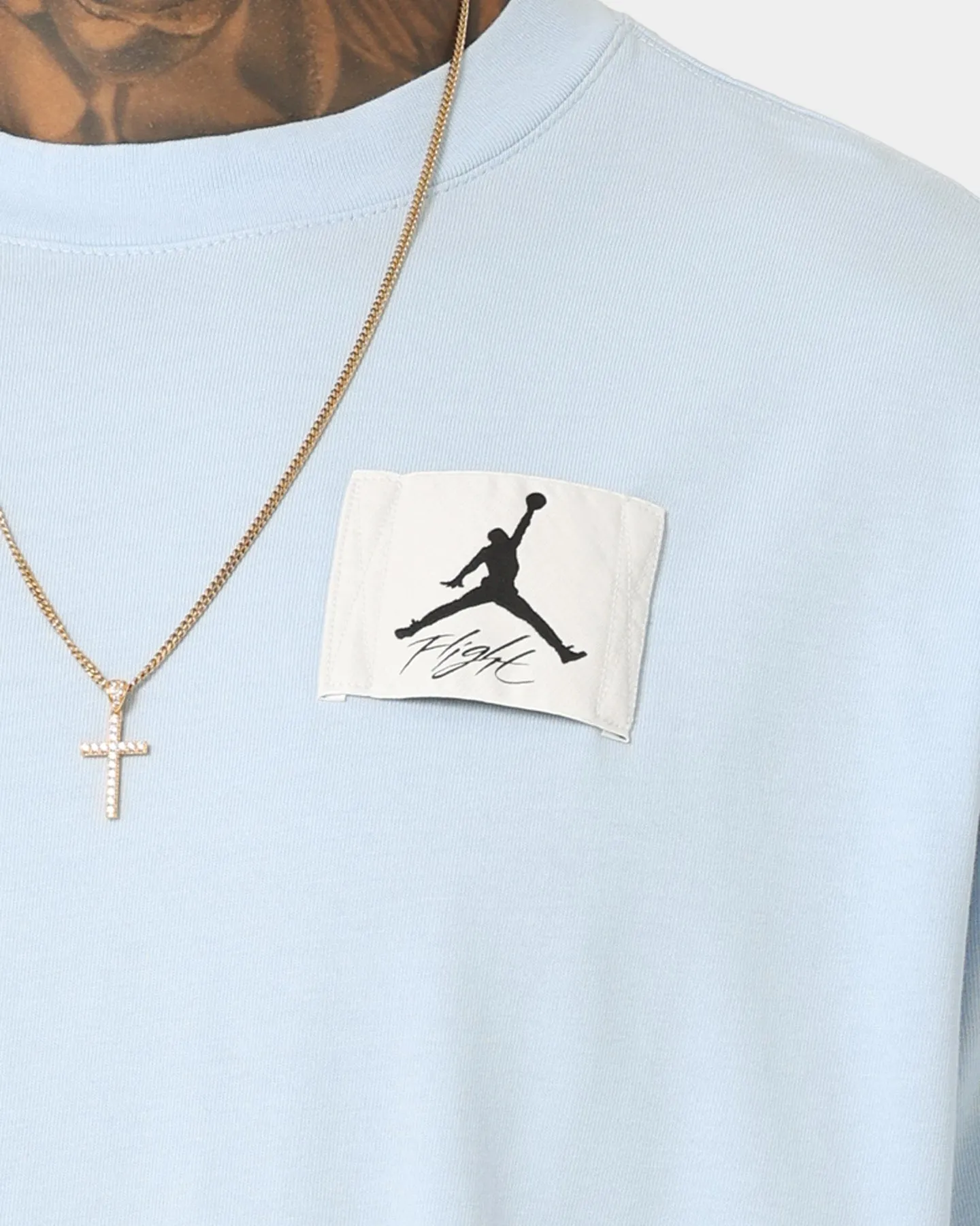 Jordan Flight Essential Oversized Washed T-Shirt Ice Blue