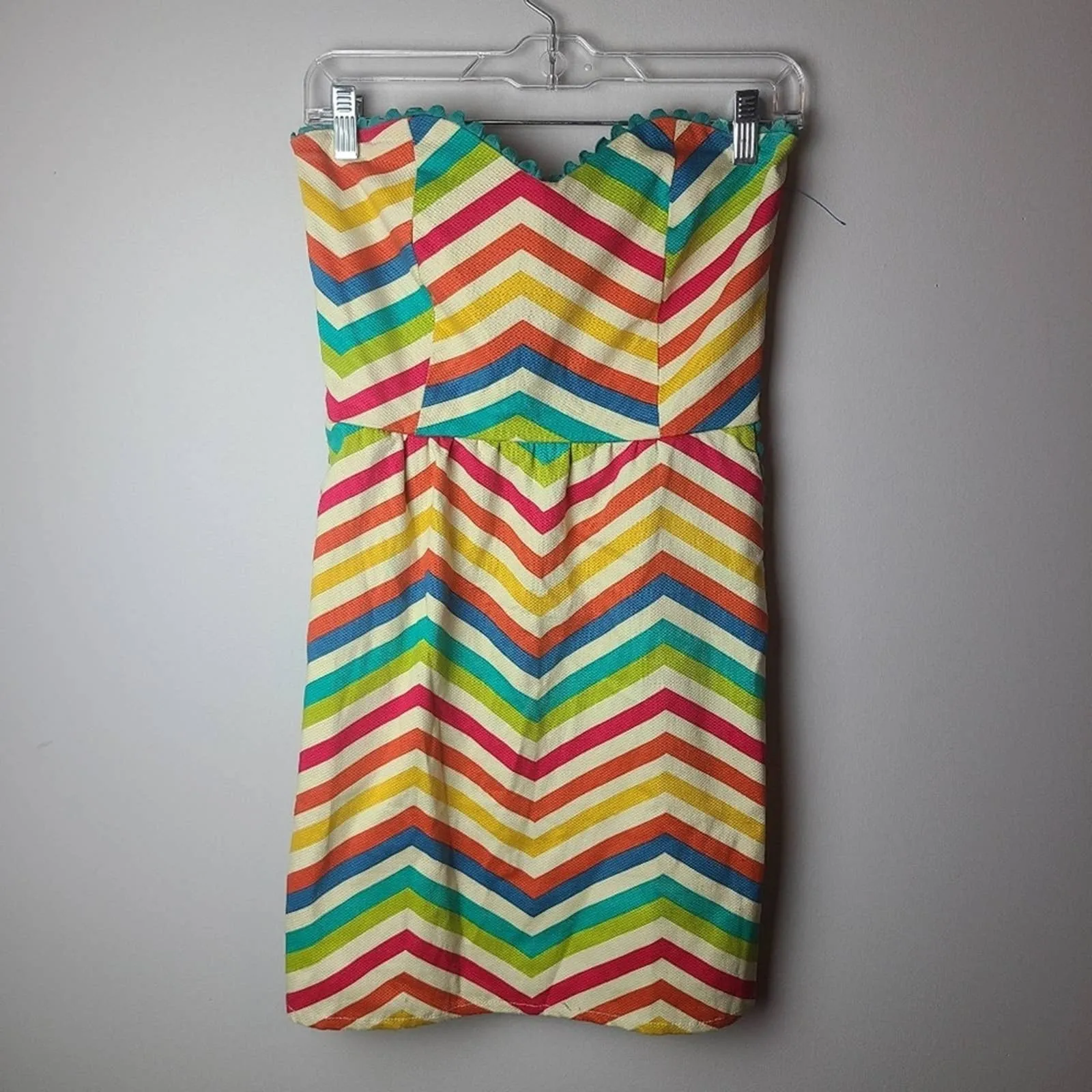 Judith March Zig Zag Sleeveless Dress