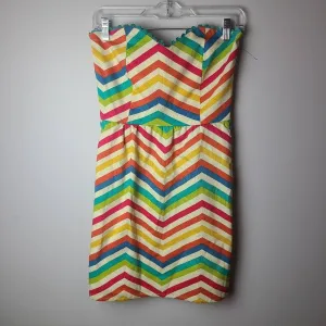 Judith March Zig Zag Sleeveless Dress