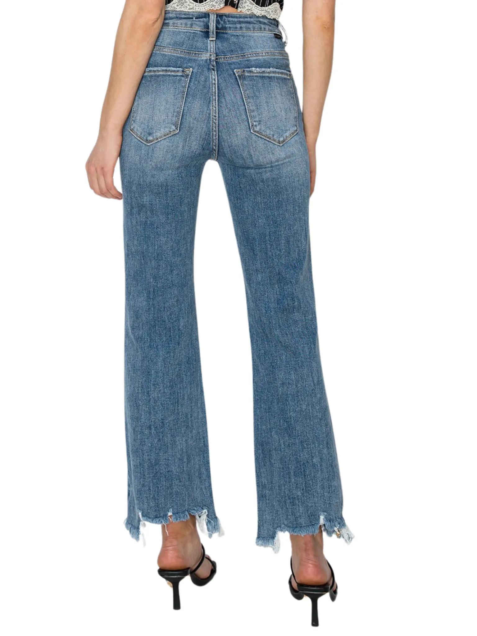 Let me Go High Rise Crop Jeans