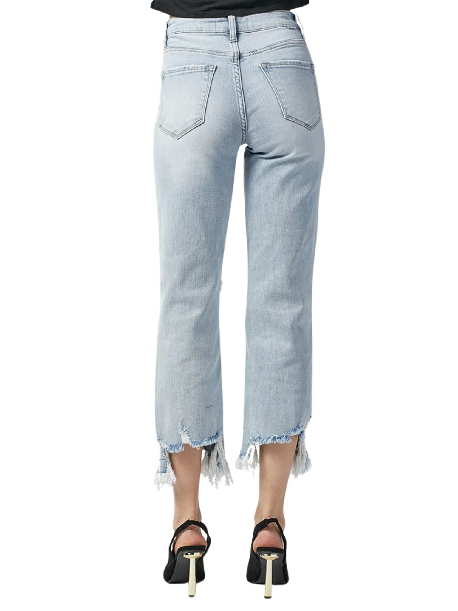 Let me Go High Rise Crop Jeans