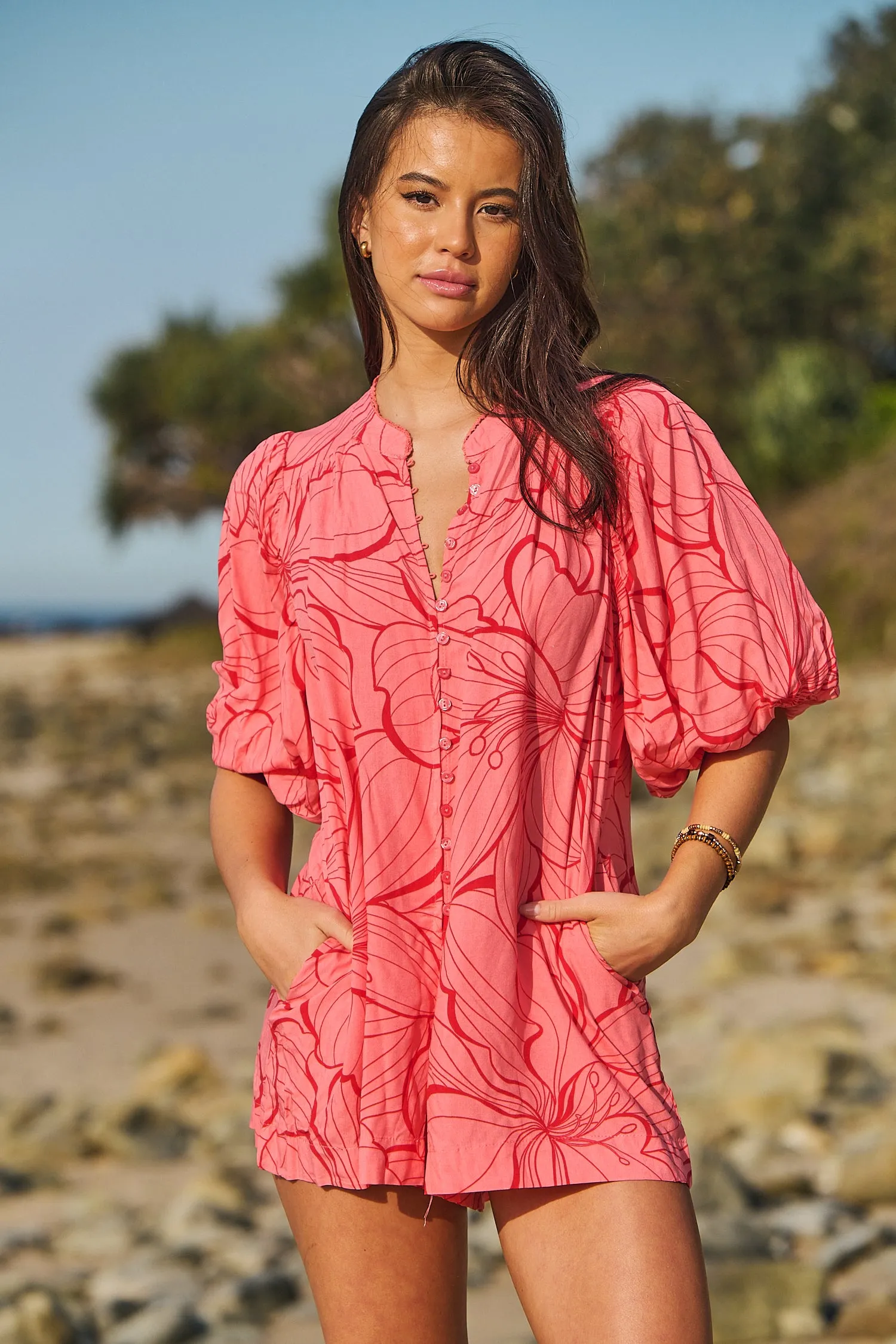 Mahlia Playsuit - Rosella
