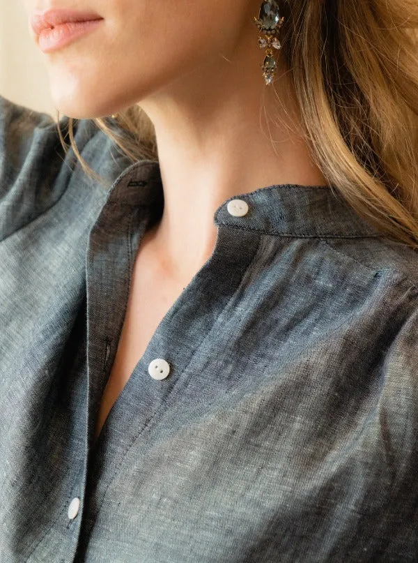 Margot Blouse, Indigo
