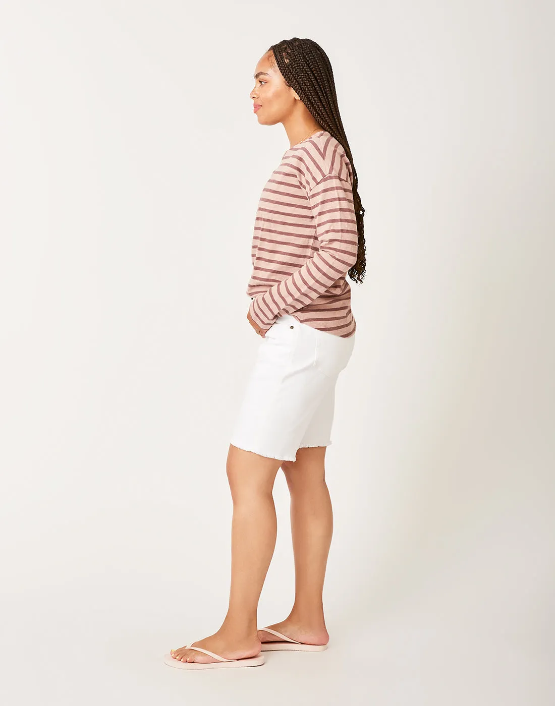 Maui Hi Rise 10" Short: White